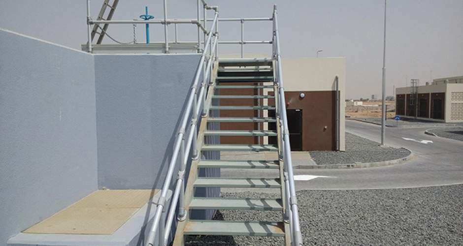 Aluminium anodised handrails installed in the UAE
