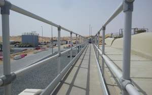 Anodised aluminium railings