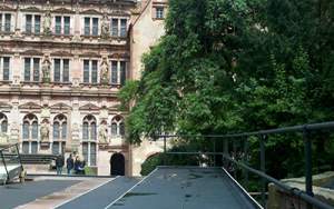 Das Bühnengeländer am Schloss Heidelberg