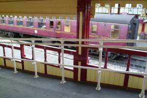 DDA handrails at Keighley railway station