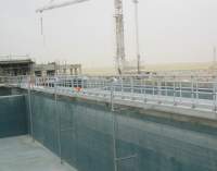 Kee Lite Anodised handrails installed at Razeen Wastewater Treatment Plant, UAE.