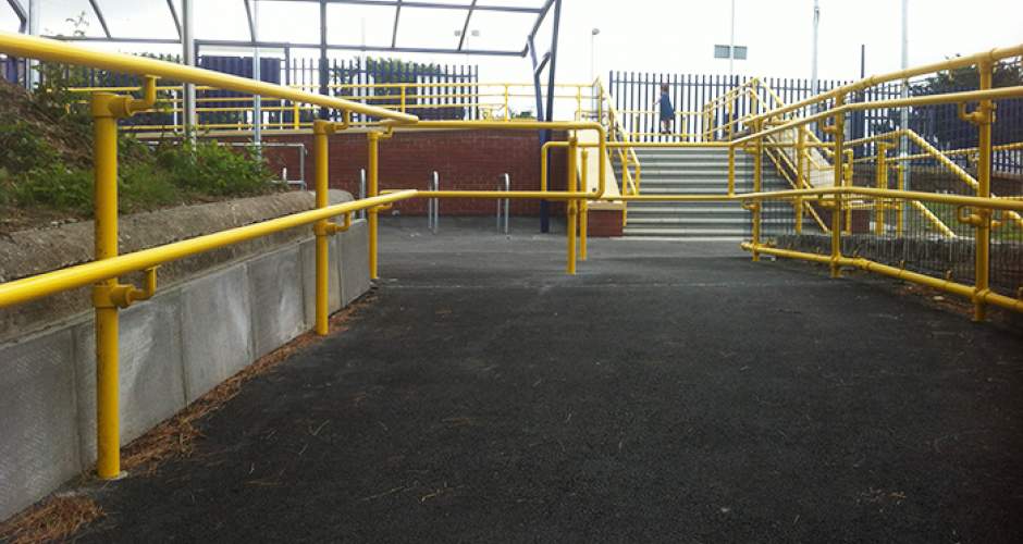 Kee Access DDA Handrails at Hayle Railway Station