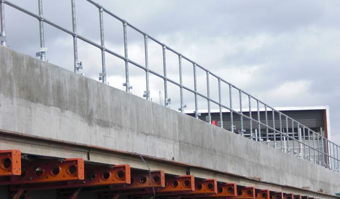 Kee Klamp railing installation