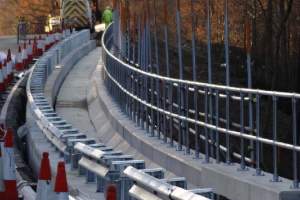Kee Klamp guardrail along the highway