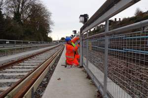 Kee Klamp handrails provide safety on the Brighton rail line