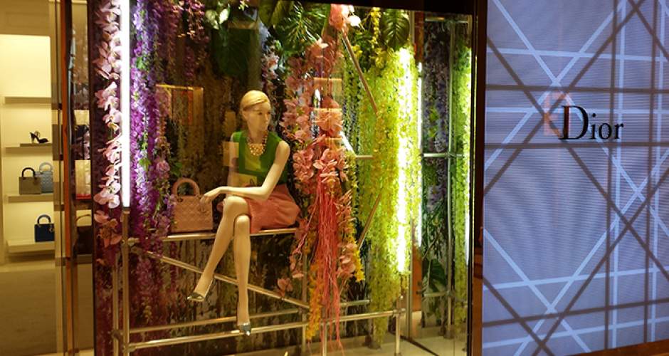 Kee Klamp shop fittings at Dior, Singapore