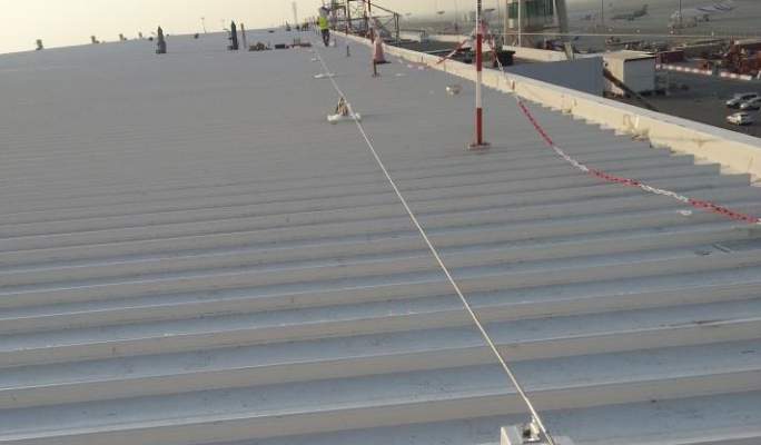 Wire fall protection system