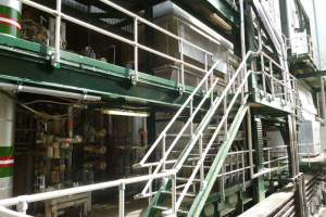 Aluminium handrails installed at the SWCC sea desalination water plant in Jeddah