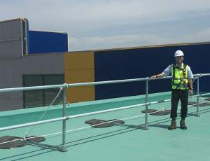 Roof edge protection installed on IKEA roofs in South Korea