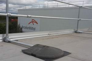 Roof edge protection for ArcelorMittal