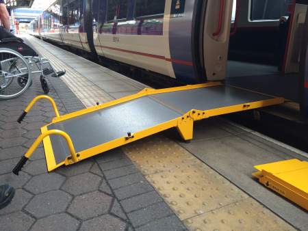 Rollstuhl Rampe für Züge