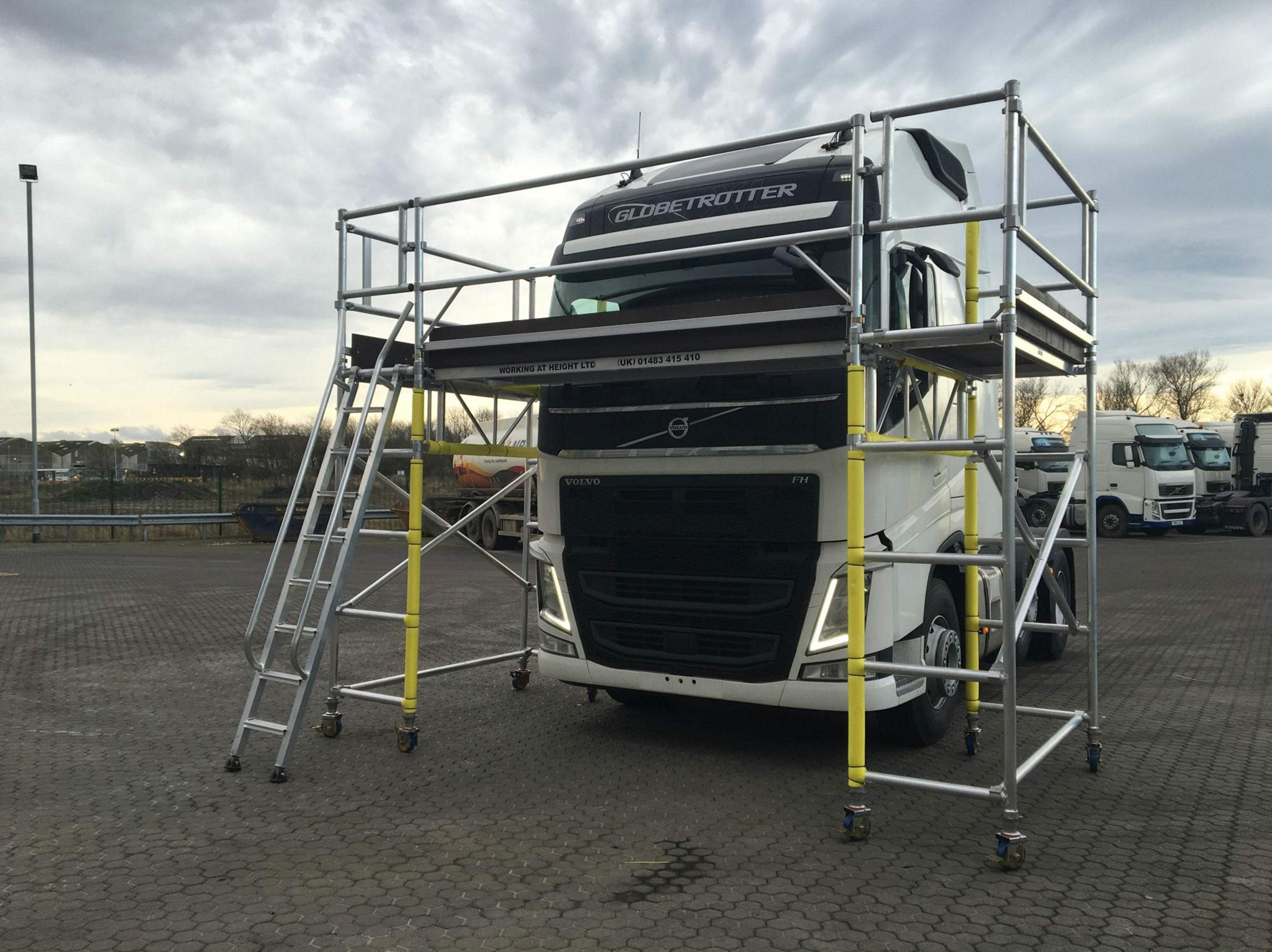 truck maintenance bespoke access platform
